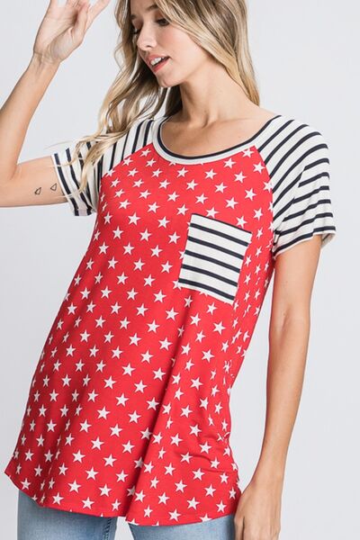 Star and Striped Plus Size Tee