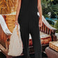 Full-size pocketed jumpsuit