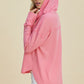 Plus-size drop shoulder hoodie