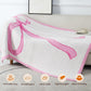 Pink 127*152cm Bow Printed Cozy Soft Throw Blanket