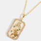 Rhinestone Constellation Pendant Copper Necklace