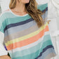 PLUS MULTI STRIPE MIXED BOXY TOP - Rebel K Collective