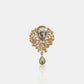 Alloy Rhinestone Teardrop Brooch