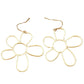 Fashionable Simple Metal Hollow Flowers Thin Earrings - Rebel K Collective