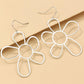 Fashionable Simple Metal Hollow Flowers Thin Earrings - Rebel K Collective