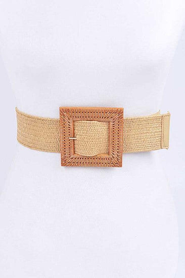 Faux Bamboo Buckle Stretch Belt - Rebel K Collective