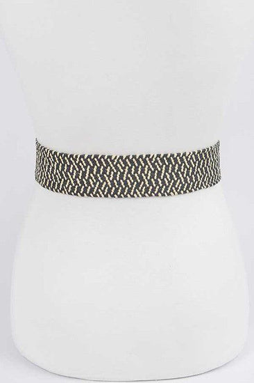 Faux Bamboo Buckle Stretch Belt - Rebel K Collective