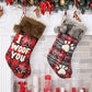 2-Pack Plush Christmas Stockings