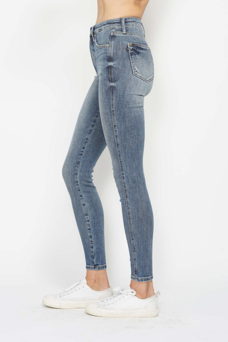 Plus size tummy control jeans