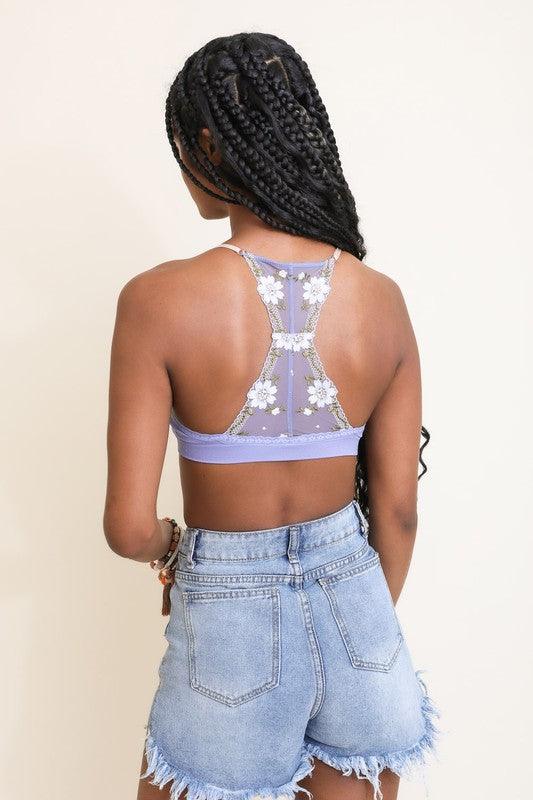 Floral Lattice Bralette - Rebel K Collective