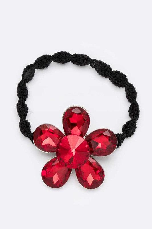 Flower Stone Ponytail Hairband - Rebel K Collective