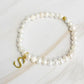 Freshwater Pearl Initial Charm Bracelet - Rebel K Collective