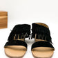 Fringe Star Sandal in Black