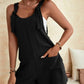 Full Size Scoop Neck Romper with Pockets - Rebel K Collective