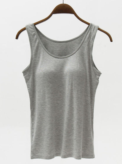 Full Size Wide Strap Modal Tank with Bra - Rebel K Collective