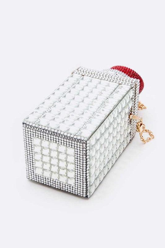 Full Stone Lipstick Iconic Box Clutch - Rebel K Collective