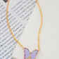 GEM STONE BUTTERFLY PENDANT NECKLACE - Rebel K Collective