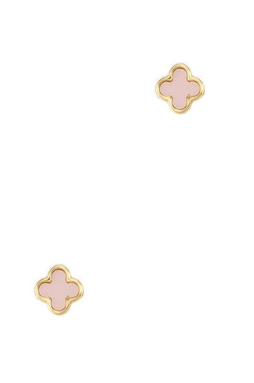 Gold Dipped Clover Stud Earrings - Rebel K Collective