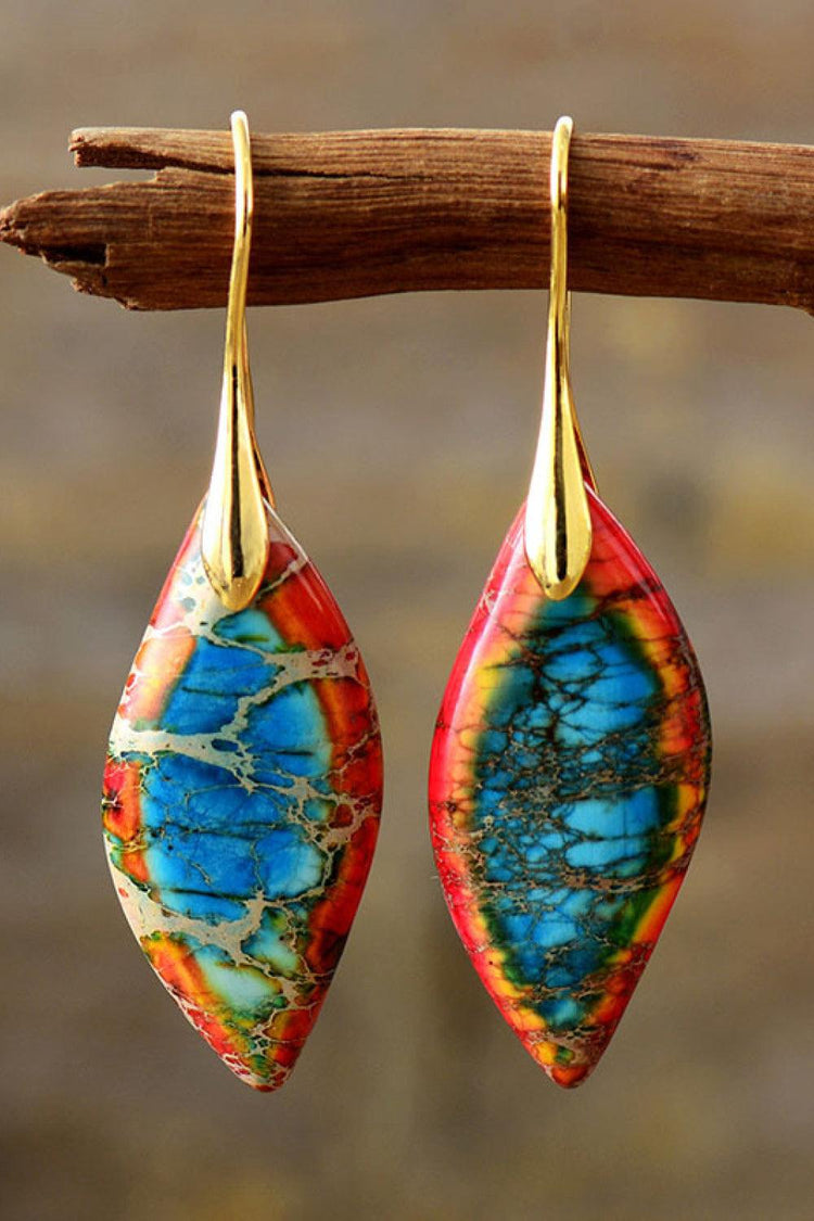 Handmade Natural Stone Dangle Earrings - Rebel K Collective