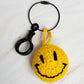 Happy Face Puffy Ball Key Ring - Rebel K Collective