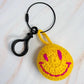 Happy Face Puffy Ball Key Ring - Rebel K Collective