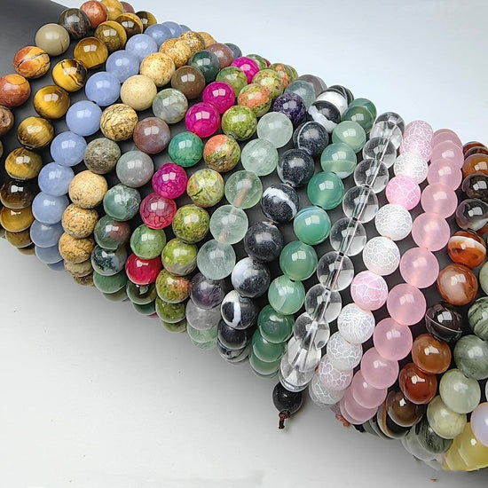 Healing Crystals Stretch Bracelet Natural 8mm - Rebel K Collective