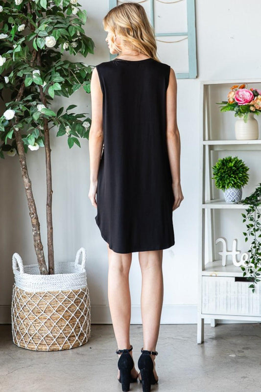 Heimish Full Size Sleeveless Animal Print Mini Dress - Rebel K Collective