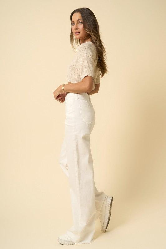 High Rise Wide Leg Jeans - Rebel K Collective