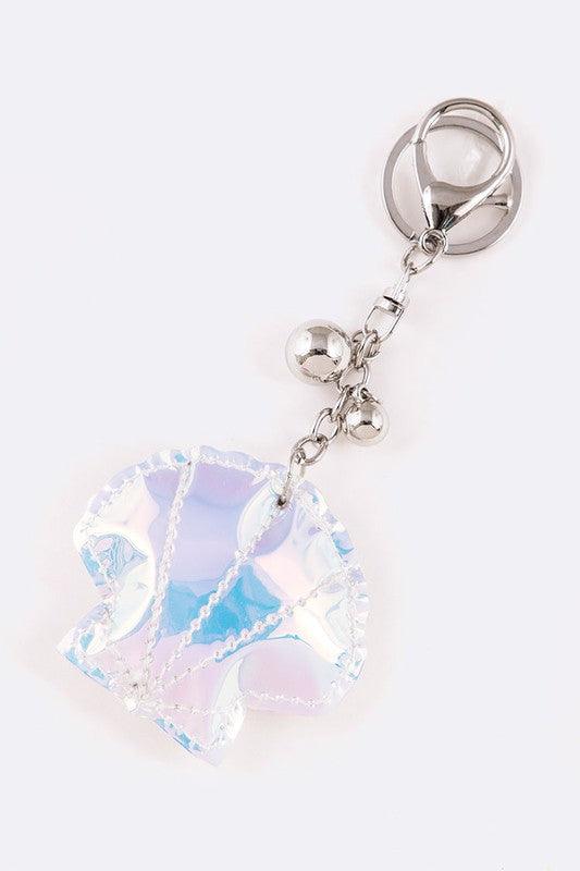 Holographic Puff Shell Iconic Key Chain - Rebel K Collective