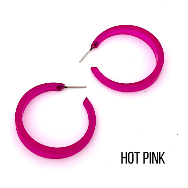 Phoenix Frosted Hoop Earrings