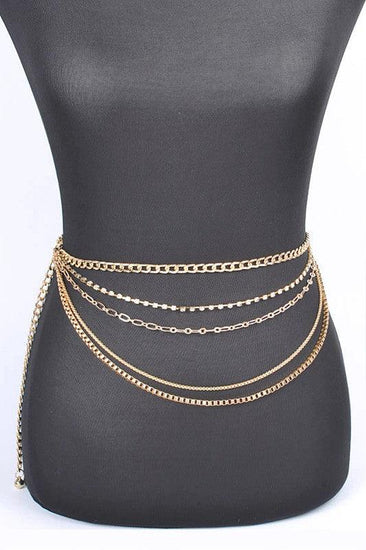 Iconic Mix Chain Rhinestone Chain Belt - Rebel K Collective