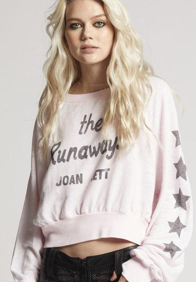 Joan Jett The Runaways Cropped Sweatshirt - Rebel K Collective