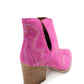 Journee Ankle Boots in Magenta