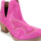 Journee Ankle Boots in Magenta