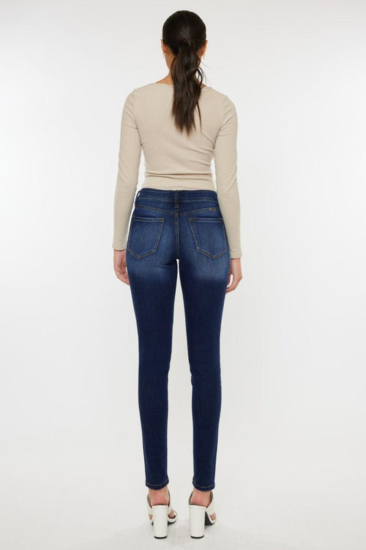 Kancan Mid Rise Gradient Skinny Jeans - Rebel K Collective