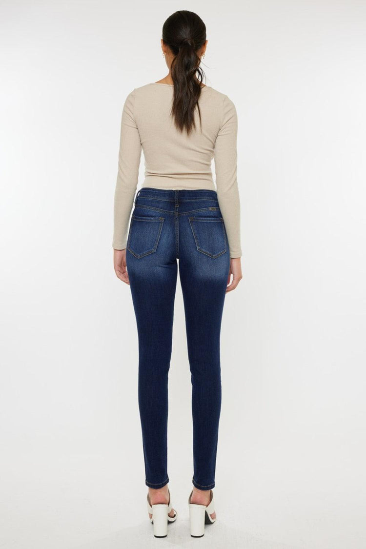 Kancan Mid Rise Gradient Skinny Jeans - Rebel K Collective