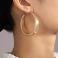 Large hollow puffy hoof earrings - Rebel K Collective