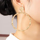 Large statement bamboo hoop earrings - Rebel K Collective