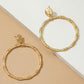 Large statement bamboo hoop earrings - Rebel K Collective