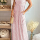 Leopard Dust Baby Pink Sleeveless maxi dress - Rebel K Collective