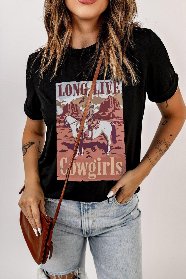 LONG LIVE COWGIRLS Graphic Tee - Rebel K Collective