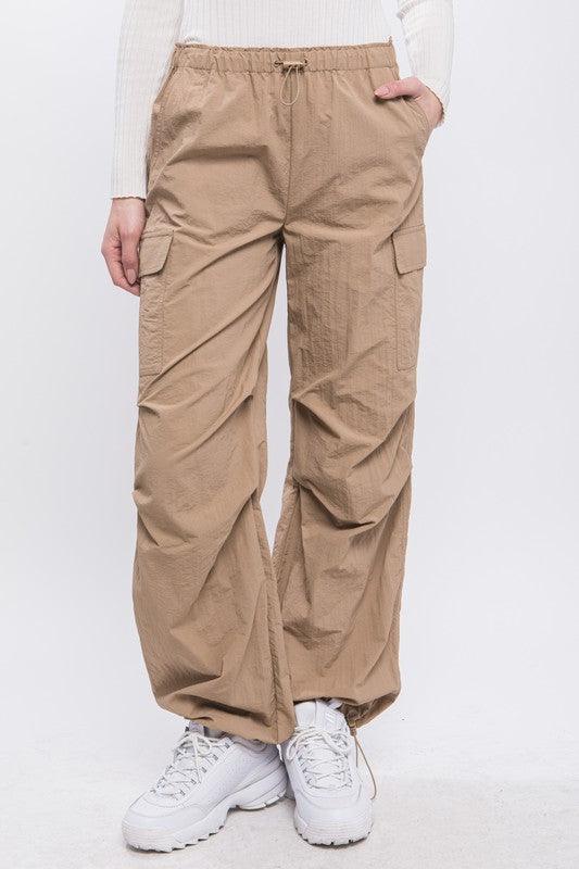 Loose Fit Parachute Cargo Pants - Rebel K Collective