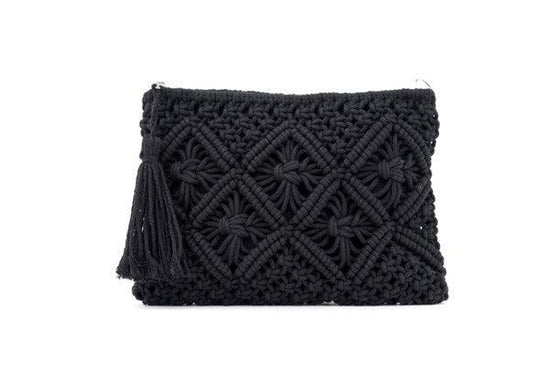 Macrame Tassel Clutch - Rebel K Collective