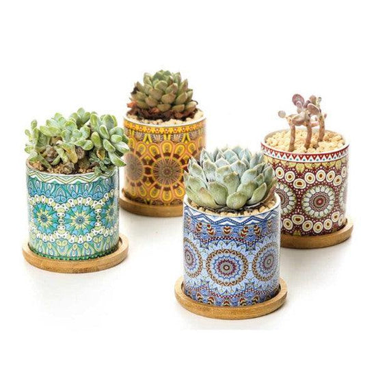 Mandala Planter Set of 4 - Rebel K Collective