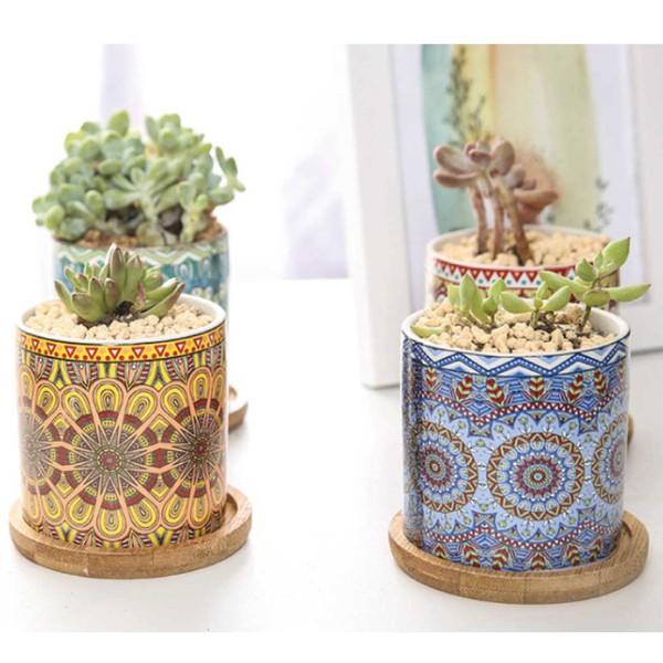 Mandala Planter Set of 4 - Rebel K Collective