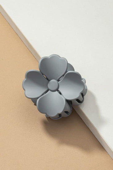 Matte Color Coated Flower Hair Claw Clip - Rebel K Collective