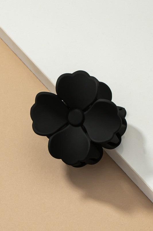 Matte Color Coated Flower Hair Claw Clip - Rebel K Collective