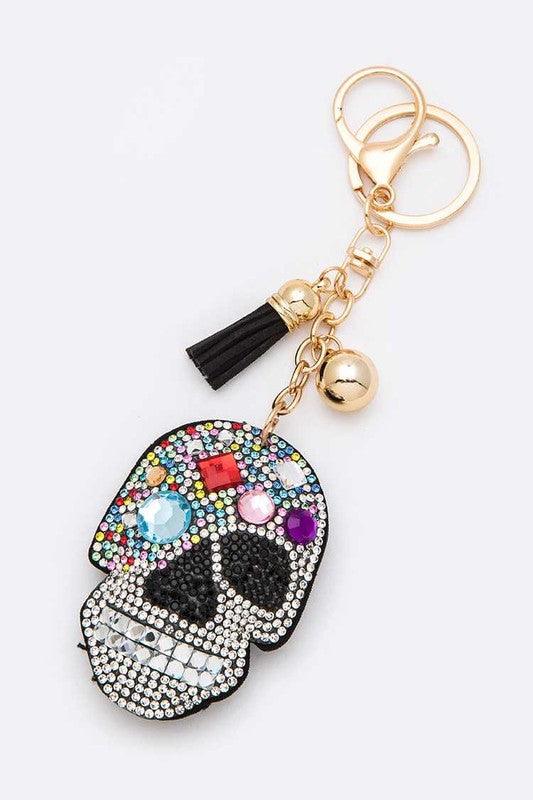 Mix Crystal Skull Iconic Pillow Key Chain - Rebel K Collective