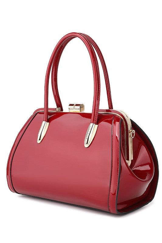 MKF Marlene Patent Satchel Handbag by Mia K - Rebel K Collective