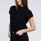 Mock Neck Short Sleeve Cropped Sweater - Rebel K Collective